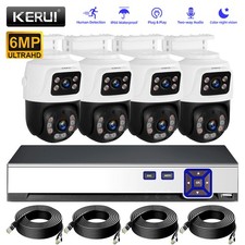 KERUI 8CH NVR 6MP Two Way Audio POE PT Security Camera System AI Detection picture