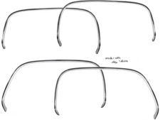 73-80 Chevy/GMC Truck Aluminum Front & Rear Fender Wheel Opening Trim Molding picture