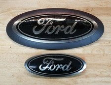 NEW 2020-2022 Ford F-250,F-350 Super Duty Black/Smoke Front/Rear Emblem Kit,OEM picture