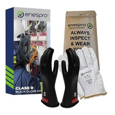 Insulated Electrical Kit: Pair of Rubber Items, Leather Protectors, & Bag picture