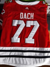 ADIDAS Authentic NHL Jersey Chicago Blackhawks Kirby Dach Red #77  picture