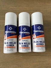 3 THERAWORX NERVE RELIEF DIABETICS ROLL ON 2.5 FL OZ EACH EXP: 11-2026 picture