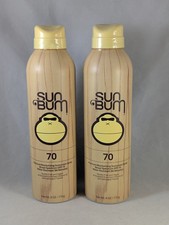 Lot of 2 Sun Bum Original SPF 70 Sunscreen Spray 6 oz - New picture