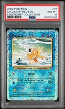 2002 POKEMON LEGENDARY COLLECTION #52 MAGIKARP-REVERSE FOIL PSA 8 picture