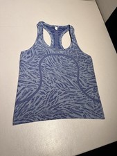Lululemon Top Women's 8 Primal Clash Tank Run Swiftly Vent Crop Shirt Gym Yogi picture