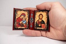 Mini Gospel – Diptych Orthodox Icon with the Jesus Christ and the Virgin Mary picture