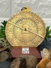 Antique Brass Astrolabe Vintage Navigation Instrument Star Observation Device picture