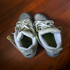Nike Air Jordan 4 Gray/Volt/Black Mid Top Lace-Up Men's Basketball Sneaker picture