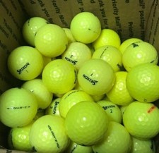36 Srixon Z-Star/XV AAAA-AAAAA 4A-5A Near Mint to Mint Used Golf Balls Yellow  picture
