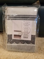 Design Works Black Check 100% Cotton Towels 18