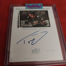 21-22 UD Ice - Exquisite Collection Signatures #99T-TZ Trevor Zegras /49 (AU) picture