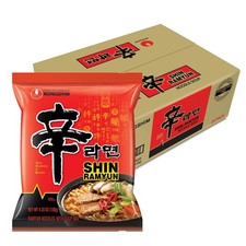 Nongshim Shin Ramen Spicy Noodles Pack of 20 – Savory & Microwaveable picture