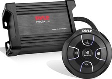 Pyle Waterproof Bluetooth Marine Amplifier Receiver - Weatherproof 2 Black picture