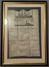 JAMES MADISON December 12, 1810 Signed Framed Ship’s Paper Document Beckett LOA picture