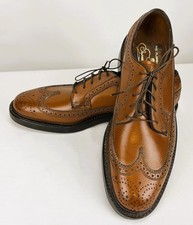 NOS Florsheim Imperial Kenmoor 93602 Brown Pebble Grain V-Cleat Shoes Mens 7B picture