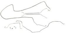 Complete Galfan Coat Steel Prebent Brake Line Kit For Front Power Disc Rear Drum picture