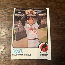 1973 Topps - Nolan Ryan #220 California Angels MLB Baseball HOF Card picture