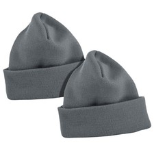 2 Pack Thick Winter Beanie Men Women Stretchy Thermal Knit Premium Cuffed Hat picture