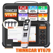 THINKCAR VT679 Auto Wireless Diagnostic Scanner TPMS Relearn Tool 28+ Service picture