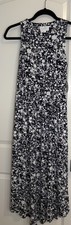 NWT Soma Wknd Navy Floral Sleeveless Midi Jersey Bra Dress Size XS picture