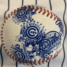 Rawlings Misprinted Overprinted Error ROMLB LOGO Baseball Ball 86 90 ASG CUBS picture