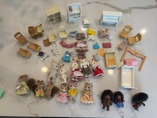Calico Critters Sylvanian Families HUGE Lot Figures Furniture Clothes Accessorie picture
