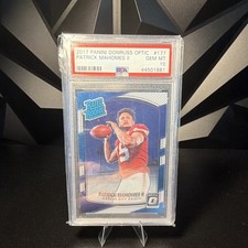 Panini 2017 Donruss Optic Patrick Mahomes II Rated Rookie PSA 10 #177 picture