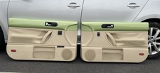✅ 1998-2010 VW New Beetle Hard Top Front Door Panels - Green Tan - BEAUTIFUL ✅ picture