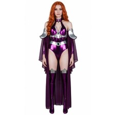 Cosplay Teen Titans Starfire Sexy Jumpsuits Superhero Koriandr Costumes Suits picture