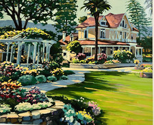 Howard Behrens Napa Valley Hand Signed & Numbered Serigraph AP 1/75 Large 36x43