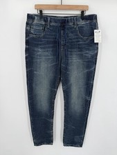 NEW Seven7 Men’s Jogger Jeans Pants Size 36 Stretch Denim Drawstring picture
