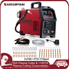Plasma Cutter 50A Large LED Display 110/220V & 110PCS Plasma Cutting Consumables picture