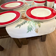 Villeroy & Boch Red & White Porcelain Dinner Set Plates Bowls Mugs 11 in picture