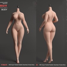 YM611 1/6 Female Big Bust Suntan/Pale Plump Seamless Doll Body 12