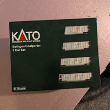 KATO N Scale/N Gauge Bethgon Coalporter Gray Freight Car 8-Car Set picture