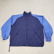 VTG Polo Sport Ralph Lauren Jacket Mens Large Blue 90s Windbreaker Full Zip picture