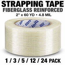 Clear Strapping Tape Fiberglass Reinforced 2