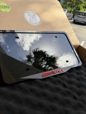 Mercedes AMG Red Style 3D Performance License Plate Frame –  Emblem-Handmade picture