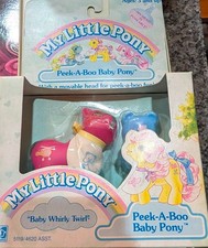 Vintage My Little Pony 1987 PEEK A BOO PONY BABY WHIRLY TWIRL MIB picture
