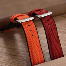Silicone Sailcloth Watch Strap 18mm 19mm 20mm 21mm 22mm Quick Release Band picture