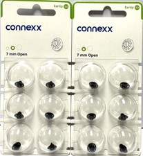 2 Pack 7mm Open Connexx 3.0 Eartip Dome. Fits Signia Rexton Widex Miracle Ear. picture