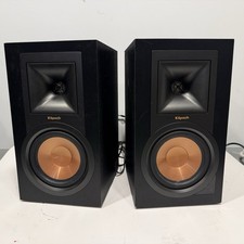 Klipsch R-15PM Powered Bluetooth Bookshelf Speakers Pair Black Tested Working picture