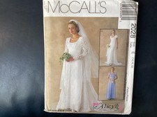 McCall’s 2028 Wedding Dress sewing pattern Alicyn Exclusives Size 14-16-18 uncut picture