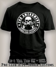 Pro Club Shaka 2nd Amendment Americas Original Security Tee Shirt Big & Tall T picture