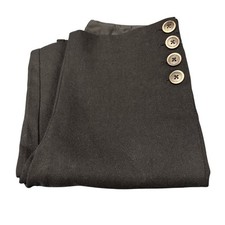 Elevenses Brighton Pants Womens 2 (30x32 ACTUAL) Black Flare Slacks Anthro picture