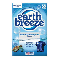 Earth Breeze Hypoallergenic Fragrance-Free Laundry Detergent Sheets, 60 Loads picture