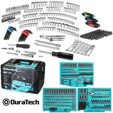 DURATECH 497-Piece Mechanics Tool Set SAE/Metric Sockets 90-Tooth Ratchet Wrench picture