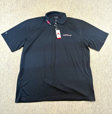 Antigua Men’s XL Black Performance Polo Shirt XL Short Sleeve Collared picture