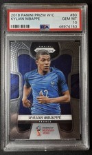2018 Panini Prizm World Cup Kylian Mbappe PSA 10 France #80 picture