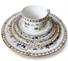 Haviland Limoges Impératrice Eugénie Porcelain Plates & Cup 5-Pieces Set picture